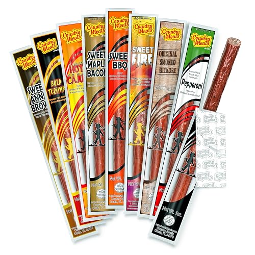 Country Meats Meat Sticks Variety Pack, 9 Sticks
