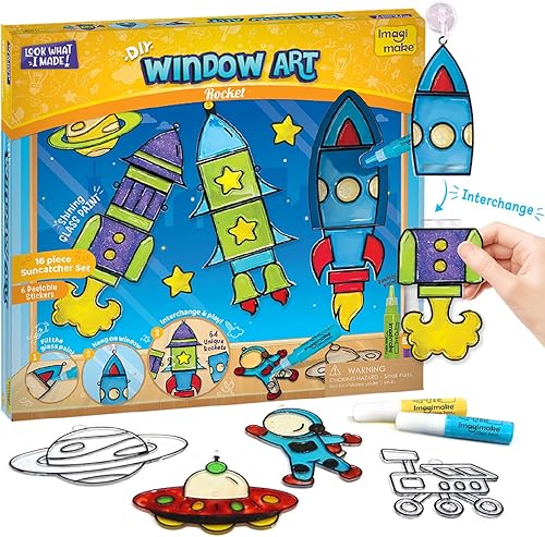 Miniatura 7 de Imagimake Window Art Princess  Kit de atrapasoles  Artes y manualidades para niños de 6 a 8 años  Juguetes para niñas de 6 a 8 años  Regalos de