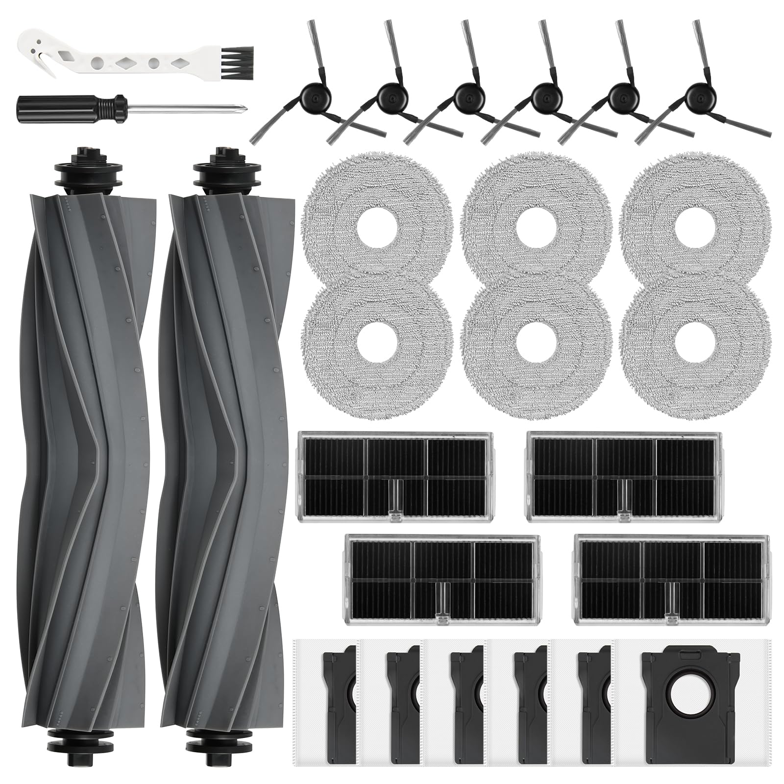 Accessoires Dreame L40 Ultra et X40 Ultra : lot complet de 26 pièces de rechange