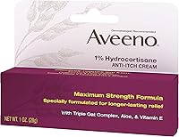 Vista 11 de Aveeno Crema Antipicor de Fuerza Máxima con 1% de Hidrocortisona, Triple Avena, Aloe y Vitamina E para el Alivio de la Picazón debida a Eccema