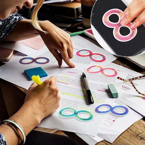 Miniatura 5 de 36 tiras sensoriales de arco iris, calcomanías calmantes para ansiedad, calcomanías sensoriales para respiración, adhesivos táctiles con textura