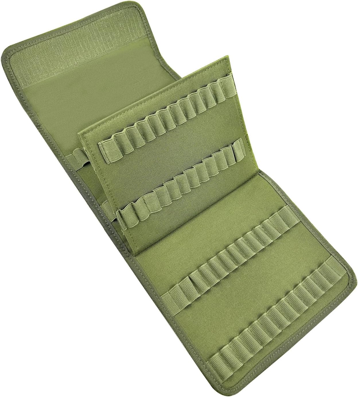100 Rounds Rifle Pistol Bullet Cartridge Bandoleer Ammo Ammunition Shell Carrier Holder Case Magazine Pouch for .38 9mm .357