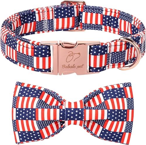 Miniatura 16 de Lindo collar de perro de fresa con corbatín – Collar ajustable de primavera y verano rosa con corbatín rosa, transpirable y cómodo, para perros