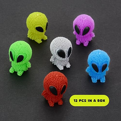 Miniatura 2 de Juguetes alienígenas para niños, juguetes alienígenas de 1.75 pulgadas para niños, divertidos juguetes esponjosos para recuerdos de fiesta, bolsas