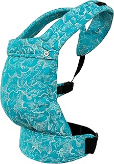 Ergonomische Babytrage – Verstellbare Tragehilfe für Babys & Kleinkinder – Komfortable Trage ab 3,5 kg bis 20 kg – Tragetuch Alternative – Perfekte Anpassung für Eltern & Kind Sky Turquoise