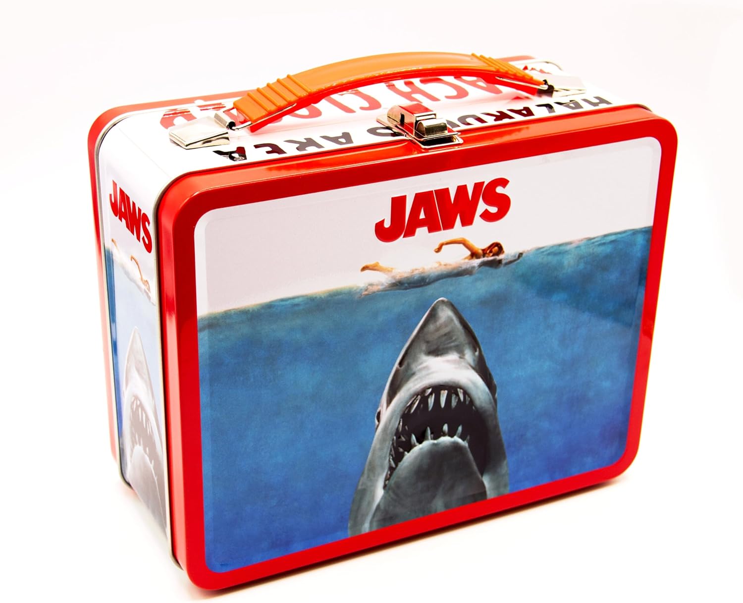 AQUARIUS Jaws Gen 2 Fun Box – Sturdy Tin Storage Box with Plastic Handle & Embossed Front Cover – Officially Licensed Jaws Merchandise & Collectible Gift for Kids, Teens & Adults AQUARIUS Jaws Gen 2 Fun Box – Sturdy Tin Storage Box with Plastic Handle & Embossed Front Cover – Officially Licensed Jaws Merchandise & Collectible Gift for Kids, Teens & Adults