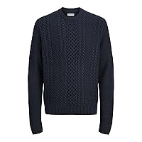 JACK & JONES Jjpaul Knit Crew Neck, Sky Captain