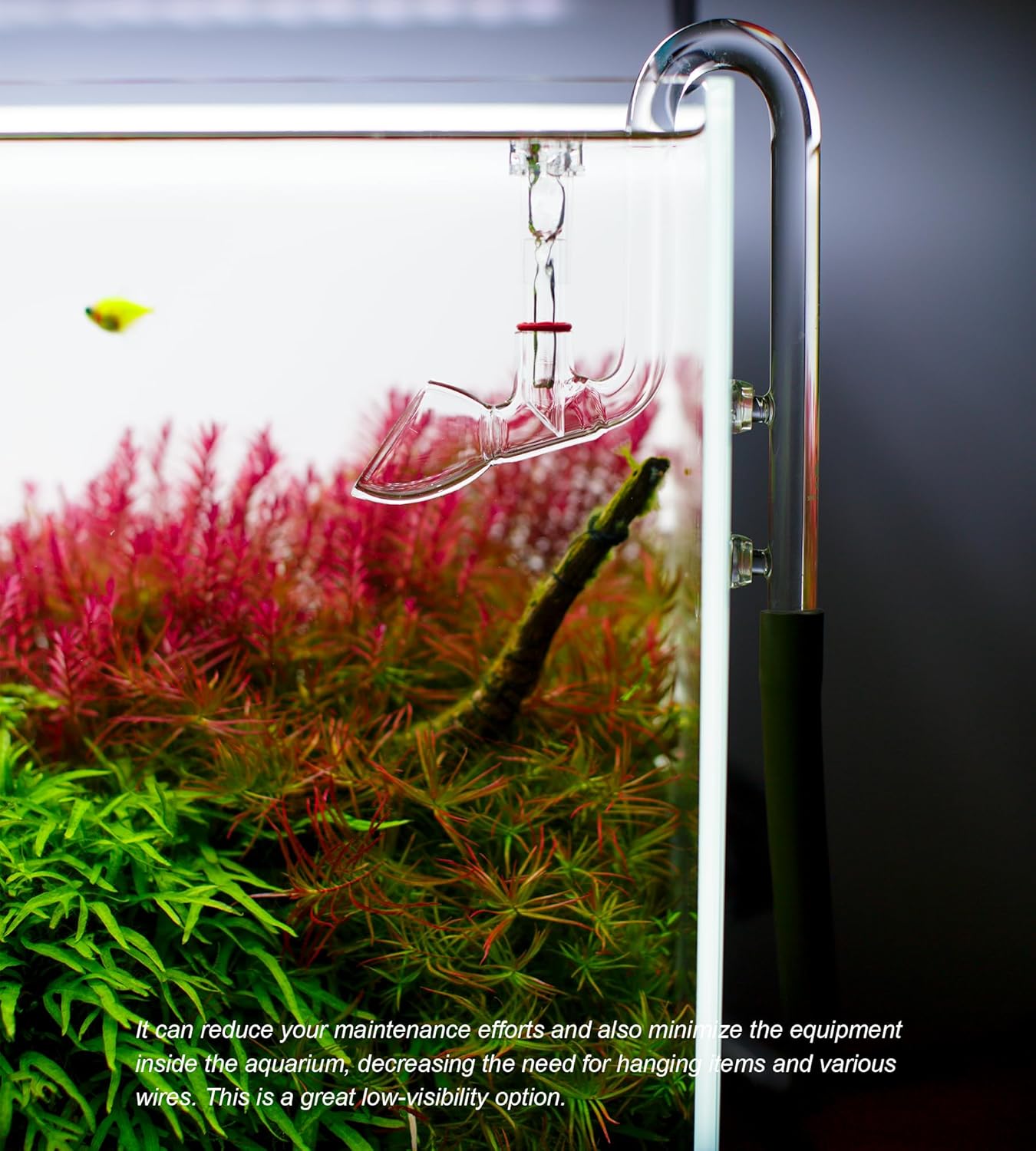 Aquatic Lily Pipe for Fish Tank Canister Filter,Unique Outflow Surface Skimmer,Ideal for Rimless Aquariums,5/8''ID(16/22mm) Tubing,C-Type Outflow/17mm Standard.Item No.1721C.