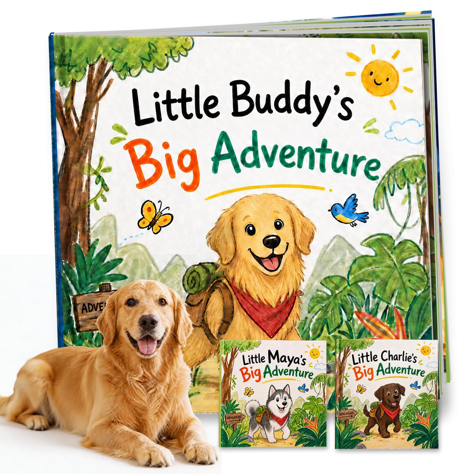 Personalisiertes Hundegeschichtenbuch Foto Name, Kinderabenteuer, Gute Nacht, Erinnerung Haustier Weihnachten Geburtstag Liebhaber Babyparty