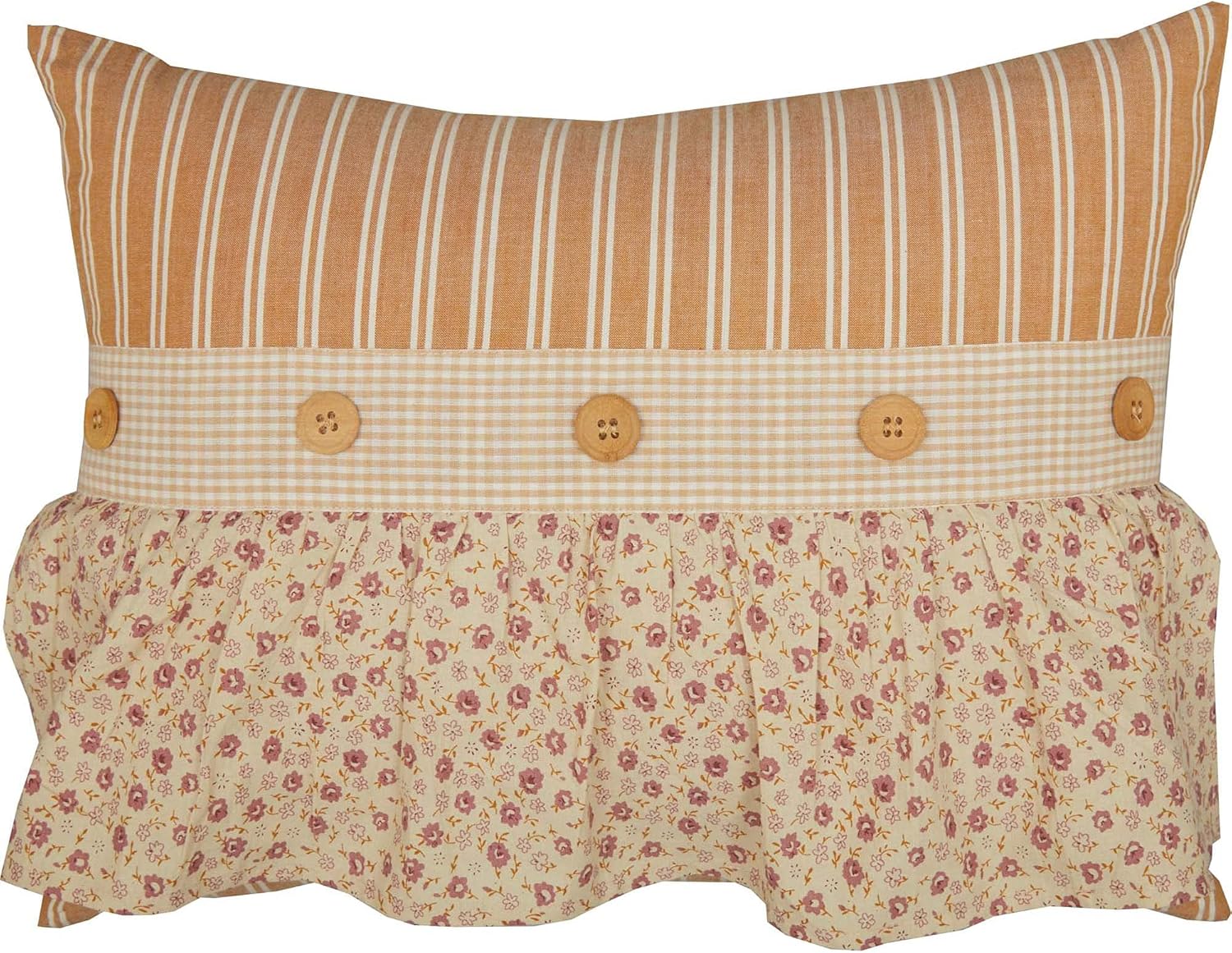 VHC Brands Camilia Ruffled Pillow 14x19