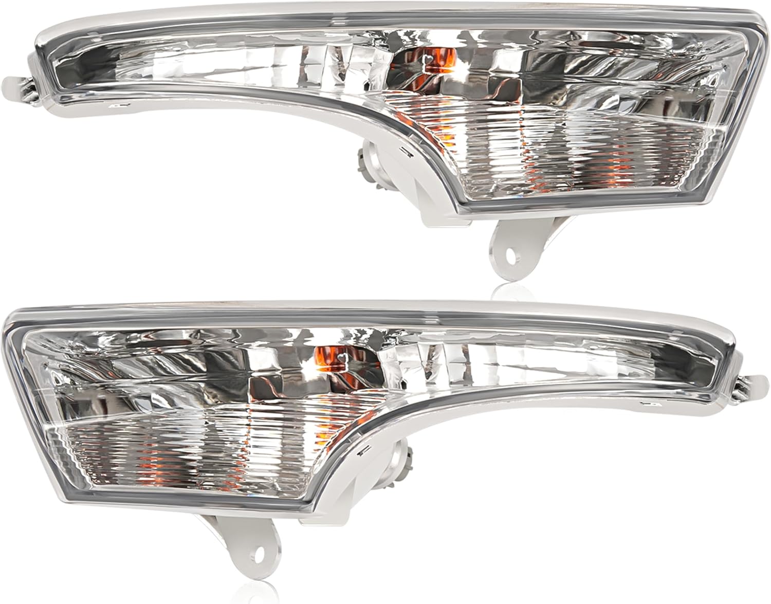 HECASA Turn Signal Light Compatible with 2013-2018 Altima Front Bumper Corner Light Assembly Replacement for 261303TA0A 261353TA0A Clear Lens (Driver Passenger Side)