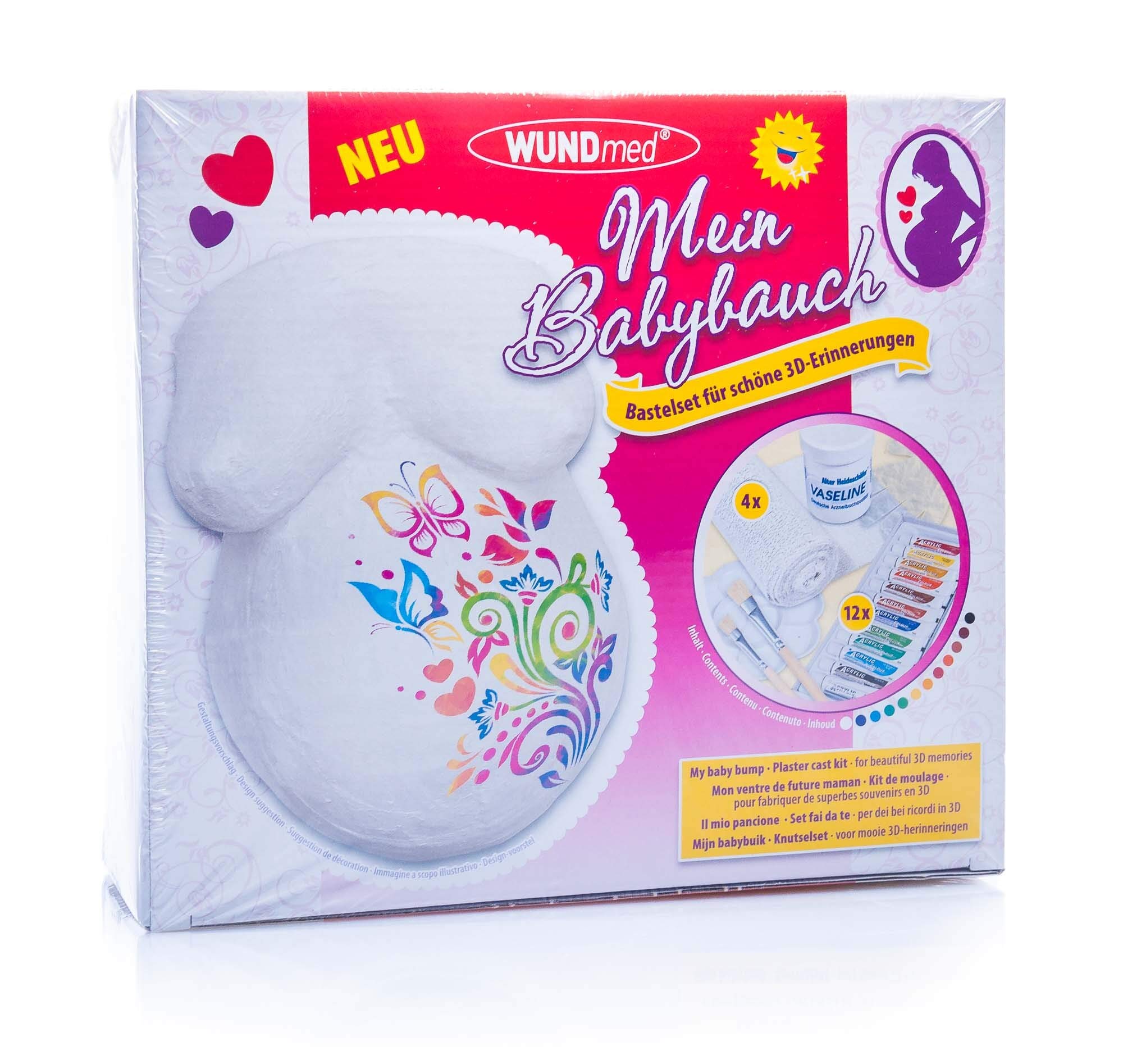 WUNDmed - Mein Babybauch - Gips Bastelset für schöne 3D-Erinnerungen