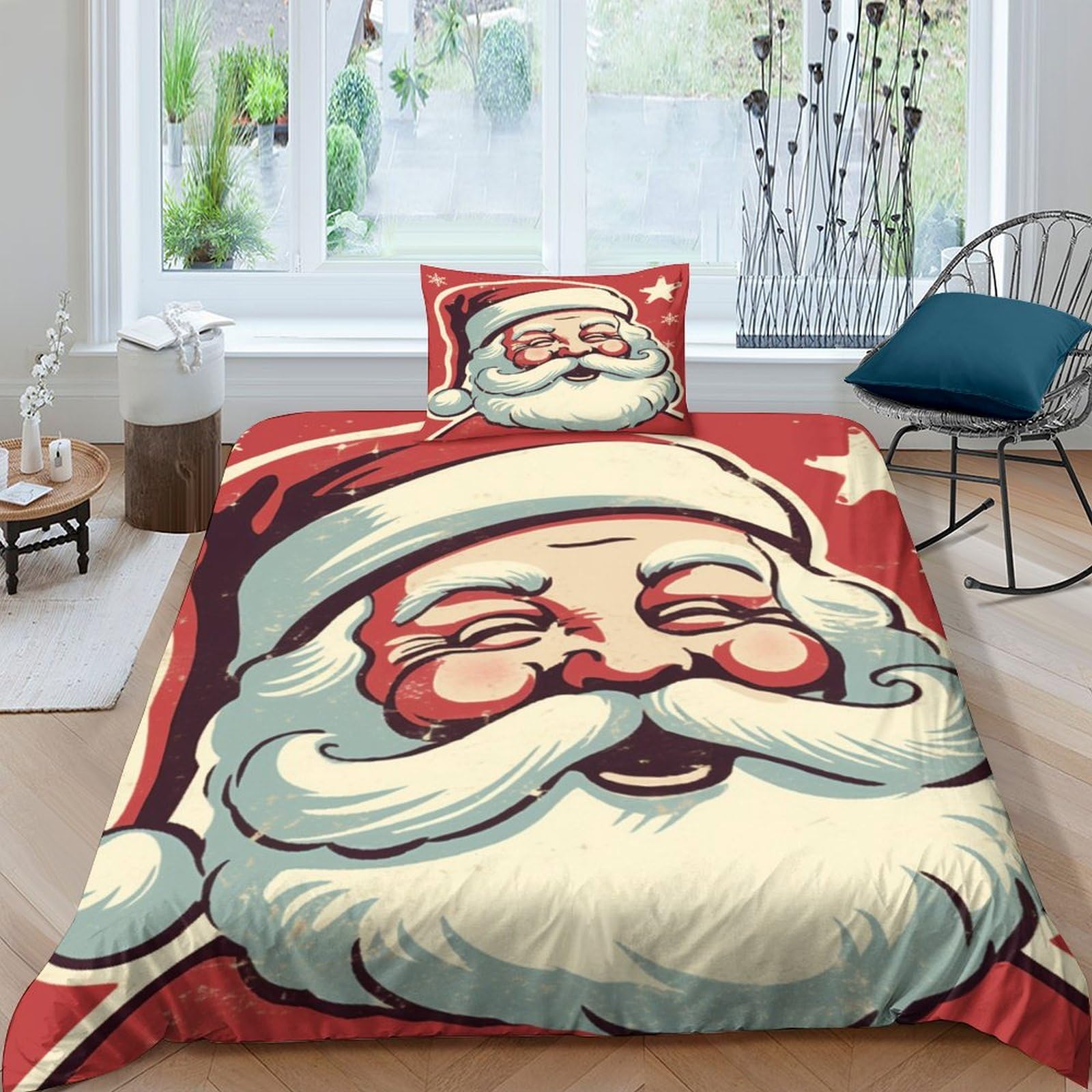 Housse de couette Noël pour enfants et adultes déco de chambre festive