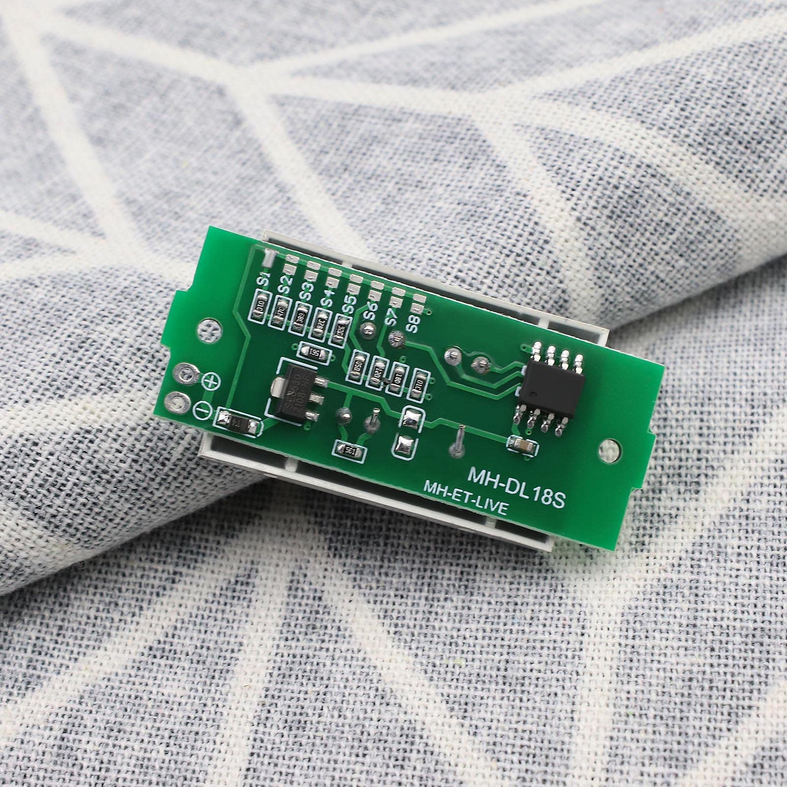 Módulo indicador de capacidad de batería de 4 uds. Módulo indicador de carga de batería de 3 a 34 V 5 mA compatible con 1S 2S 3S 4S 5S 6S 7S 8S