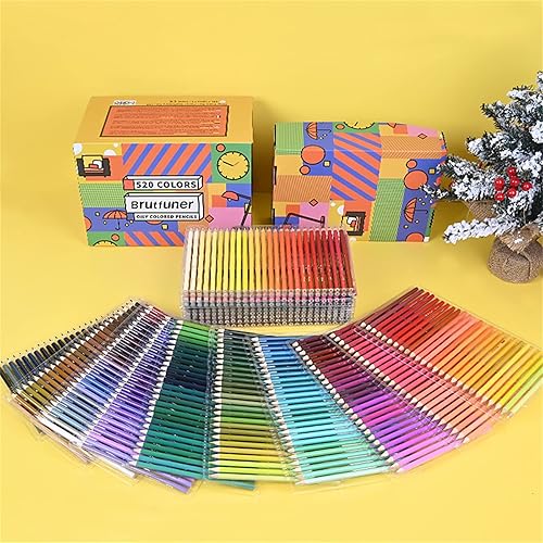 Miniatura 2 de Juego de lápices de colores profesionales a base de aceite, 520 lápices de colores para artistas, suministros de arte para artistas, niños y