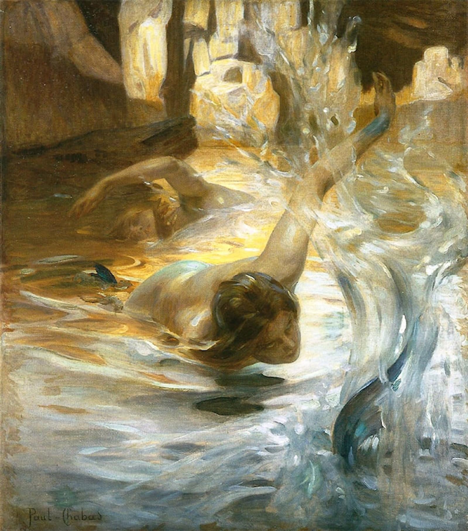 POSTERIIk Famous Print Pop Art Wall Art Graffiti Sirens by Paul Emile Chabas Art Prints for Home Decor 60x90cm