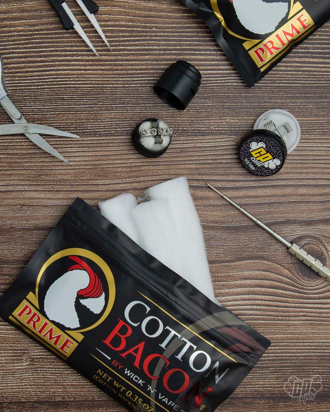 COTON BACON PRIME - COTON POUR CIGARETTE ÉLECTRONIQUE - MÈCHE ET VAPE - UNE  UNITÉ