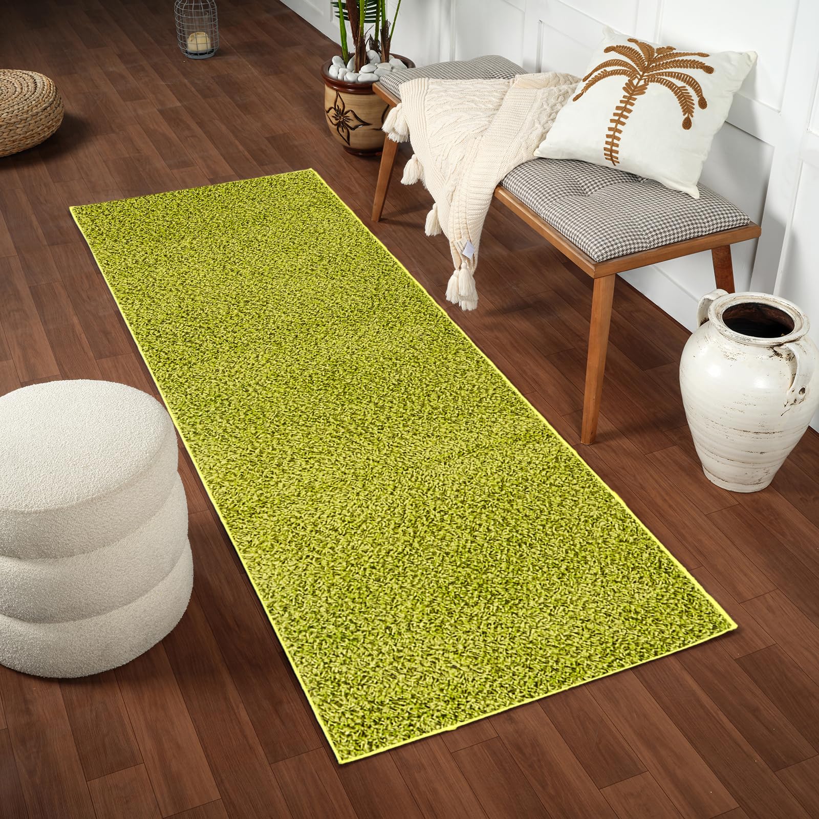 Alfombra habitacion dormitorio Livabliss verde de estilo bereber