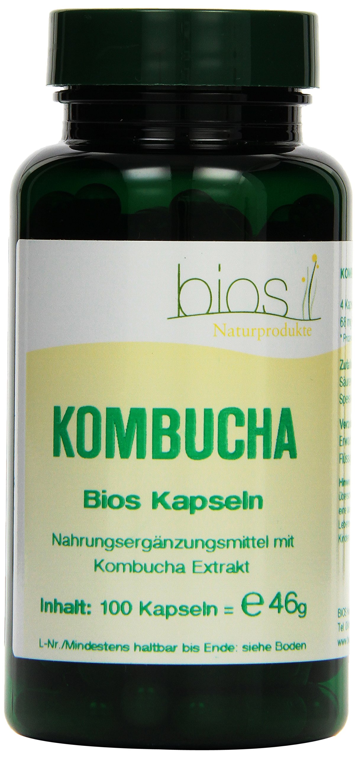 Bios Kombucha, 100 Kapseln, 1er Pack (1 x 46 g)
