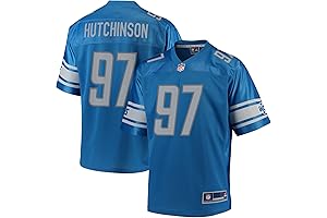 NFL PRO LINE Men's Aidan Hutchinson Blue Detroit Lions Replica Jersey
