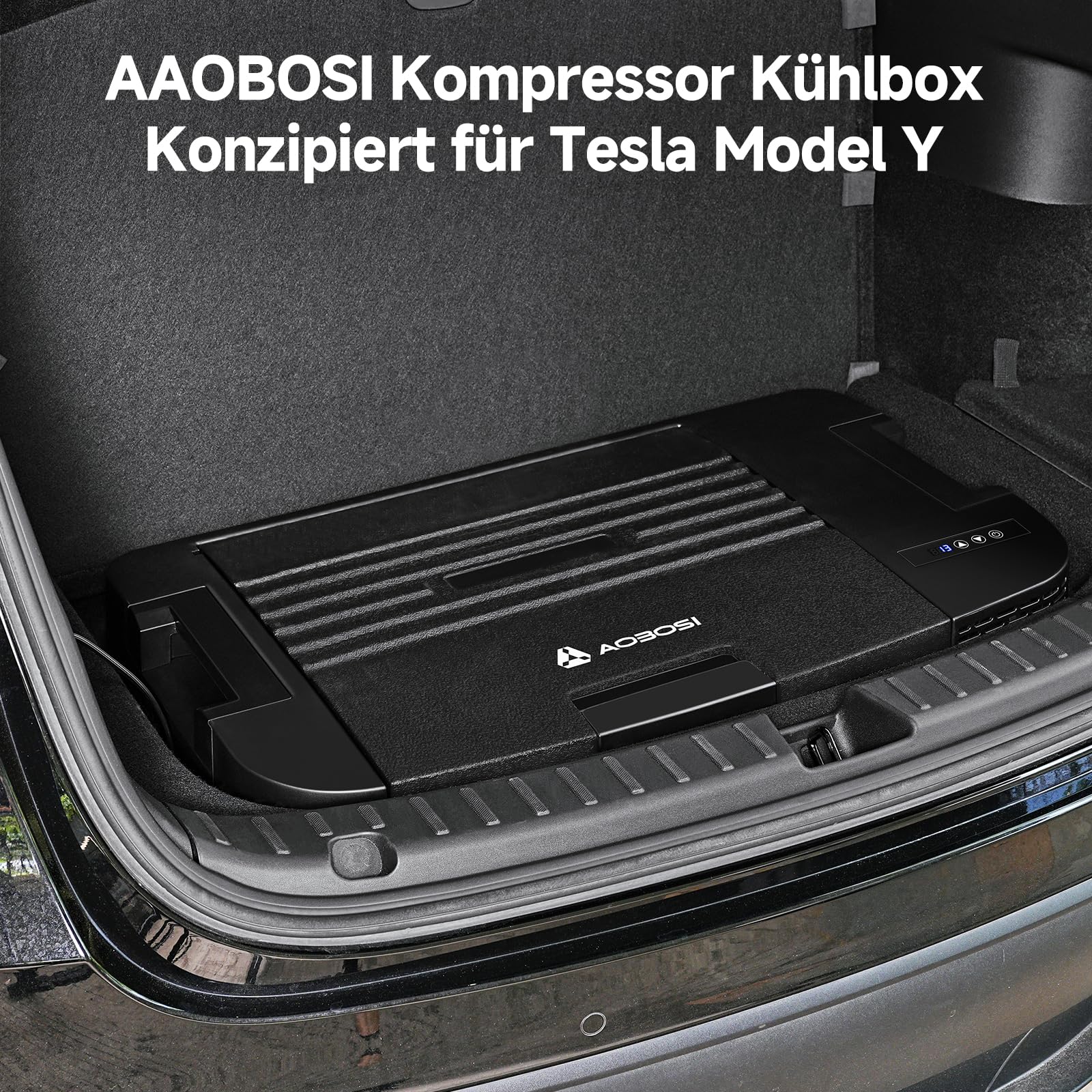 AAOBOSI Kompressor Kühlbox 35L 12V bis -20°C App-Steuerung Tragbar Anti-Shake für Outdoor Reisen Camping