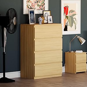 Vida Designs - Cajonera Denver Pine con 4 cajones