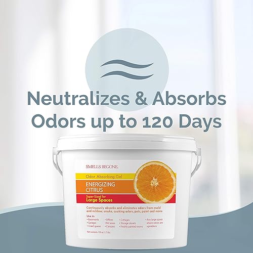 Miniatura 2 de SMELLS BEGONE - Gel absorbente de olores, ambientador y eliminador de olores para hogares, garajes y edificios comerciales, tamaño industrial, aroma