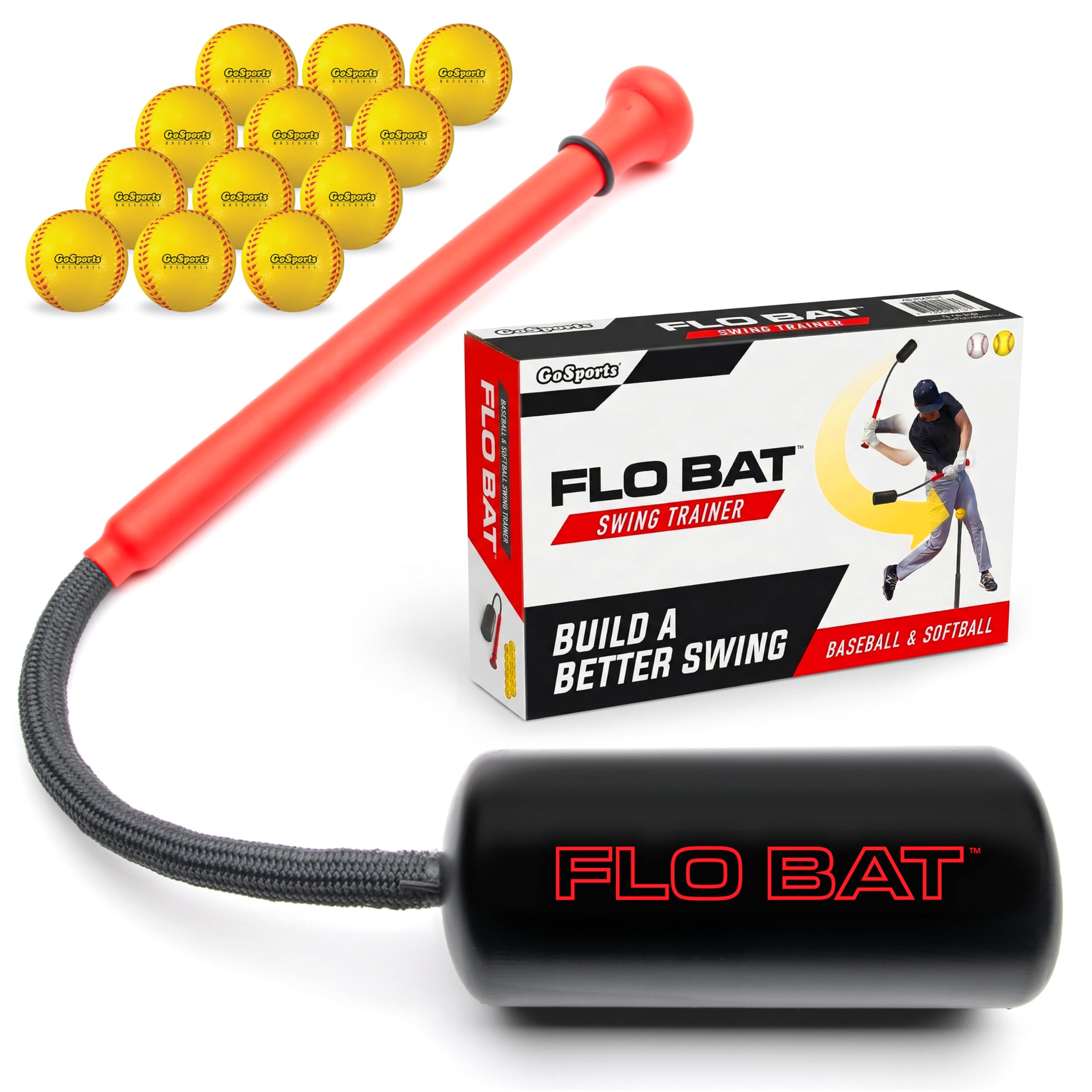 GoSports Baseball & Softball Rope Swing Trainer - Hitting System