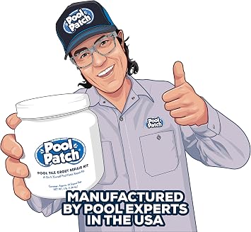 Pool Patch Gray Pool Tile Grout Repair Kit, 10-Pound, Gray