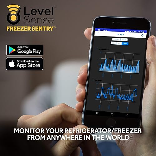 Miniatura 2 de Alarma de congelador WiFi y monitor de temperatura del refrigerador, termómetro inalámbrico para congelador (longitud del sensor de 10 pies)