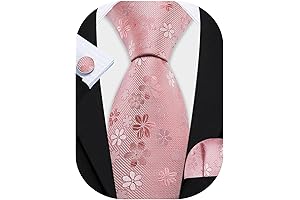 Men's Pink Floral Ties with Striking Paisley Patterns
