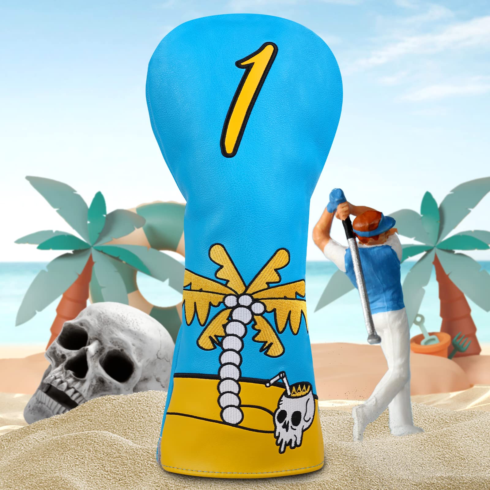 Craftsman Golf Club Head Cover Funny Cool Unique Driver Headcovers Fits up to 460cc