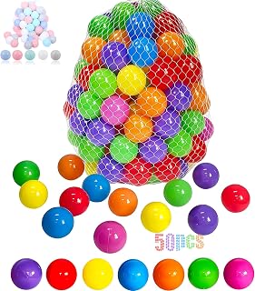 LANGXUN 50 Pack 2.2" Soft Plastic Ball Pit Balls for Kids - BPA Free Toddler Pool, Play Tent & Party Toys