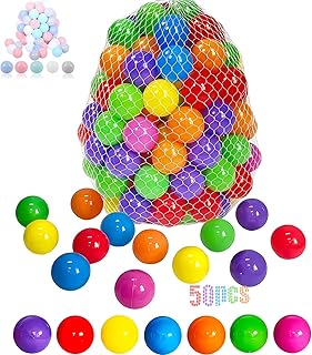 LANGXUN 50 100 200 Soft Plastic Ball Pit Balls for Kids, Gift for Baby Toddler Birthday Christmas, Ball Pit Play Tent, Baby Kiddie Pool Water Toys, Party Decoration