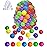 LANGXUN 50 100 200 Balls Soft Plastic Ball Pit Balls for Kids, Gift for Baby Toddler Birthday Christmas, Ball Pit Play Tent, Baby Kiddie Pool Water Toys, Party Decoration