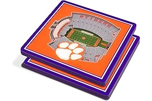 Clemson Tigers StadiumView Coasters - 2023