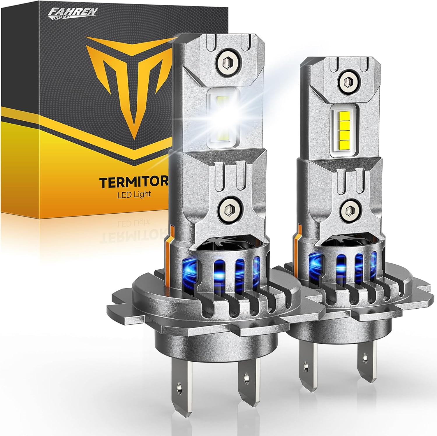 FAHREN H7 LED Bulbs – 60000LM, 6500K, Plug & Play (Pack of 2)