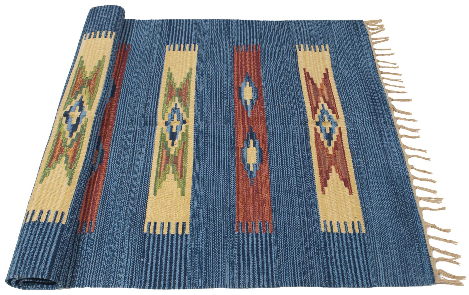 Galleria Farah1970 - 200x60 CM Kilim Autentico, Originale e Fatto a Mano Ideale Per il Corridoio, Ufficio, Seconda Casa e la Cucina (LAVABILE IN LAVATRICE)