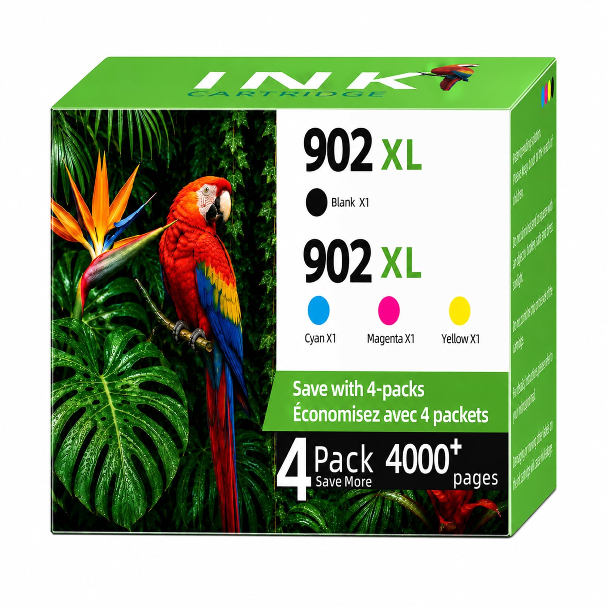 Photo 1 of Lncvhys 902XL Ink Cartridges (4 Pack)