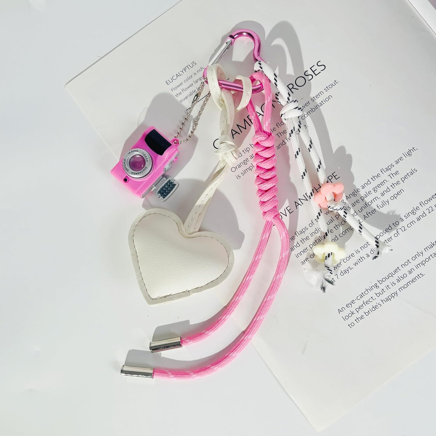 QTMY Cute Braided Keychain Bag Charms for Handbag Purse Backpack Accessories Bogg Bag,288 - Image 2