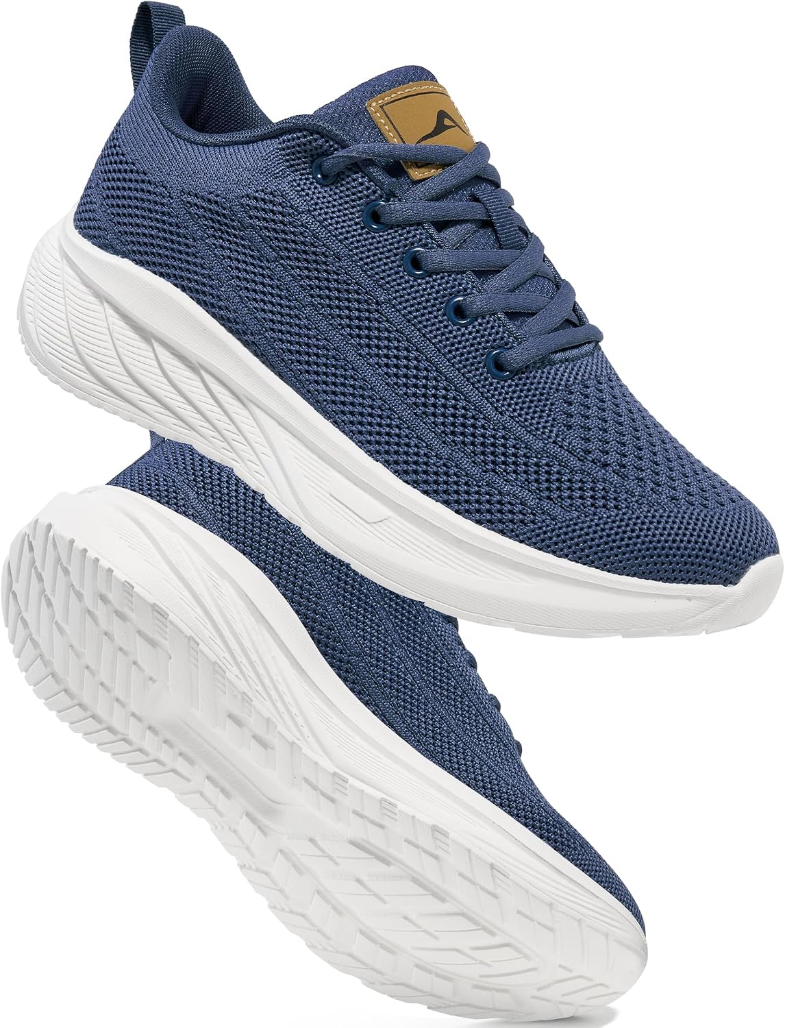 Ecetana Womens Comfortable Walking Shoes - Breathable Knit Tennis Sneakers