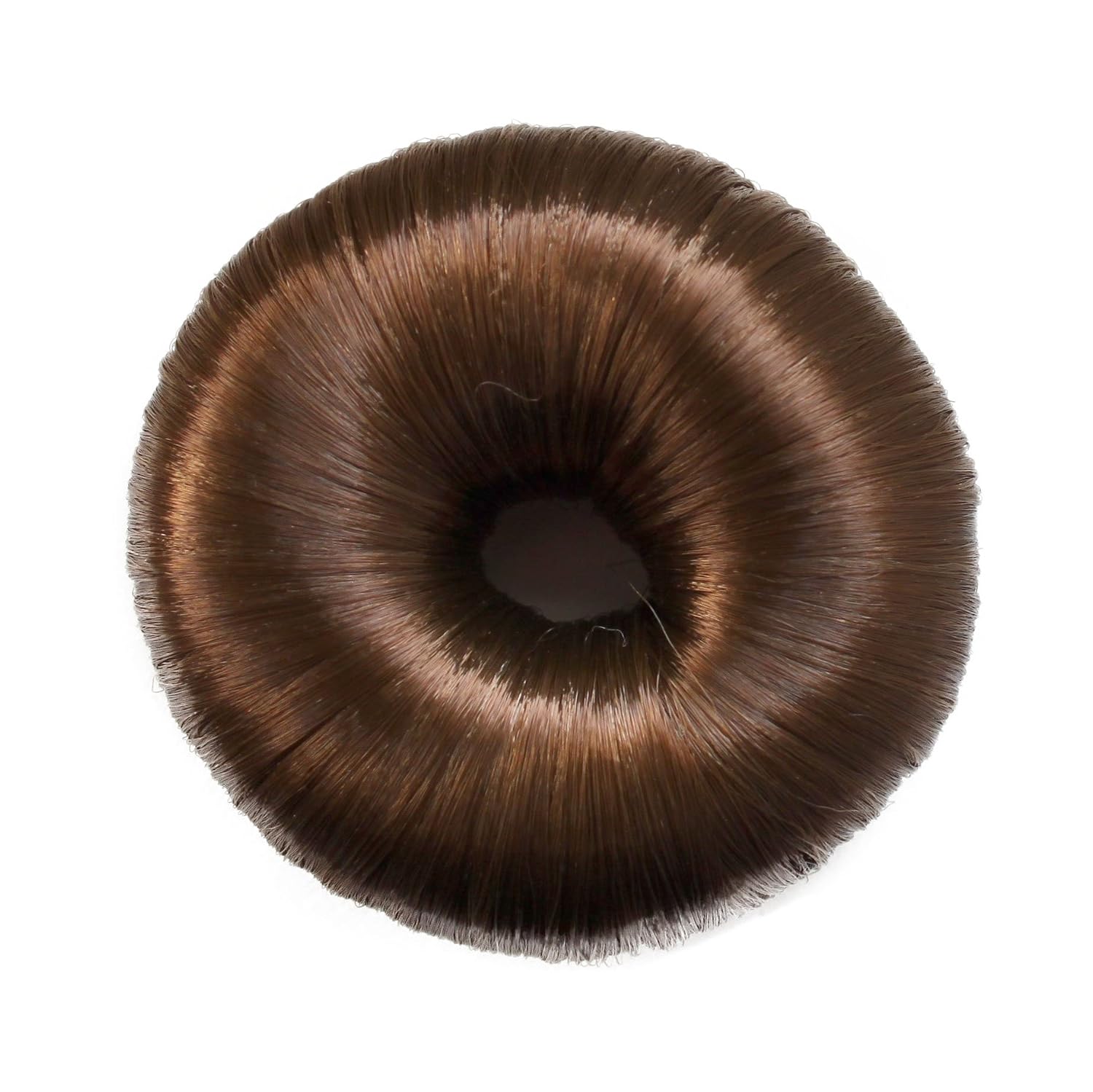 CAISHA Hair Donut Up Do Hair Ring Hairstyler Bun Maker Bridal Hairpiece Hair Styling Tool Light Brown DK4