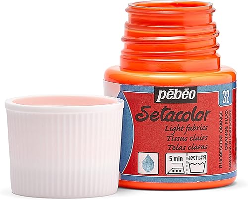 Miniatura 8 de Pebeo Setacolor - Pintura opaca para tela, botella de 1.5 fl oz, color lago negro