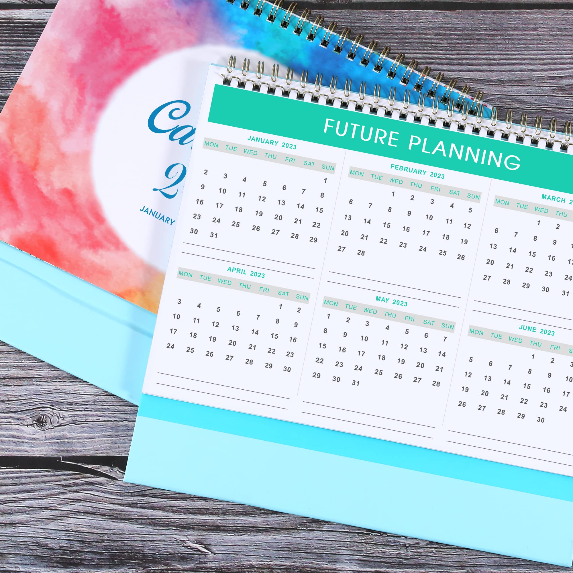 Desk Calendar 2022 Standing Flip 2022 Calendar with Thick Paper, 25.5