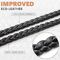 Vista 13 de Cordón de soporte de cuerda para gafas - Accesorio de soporte de correa para gafas de terileno Negro