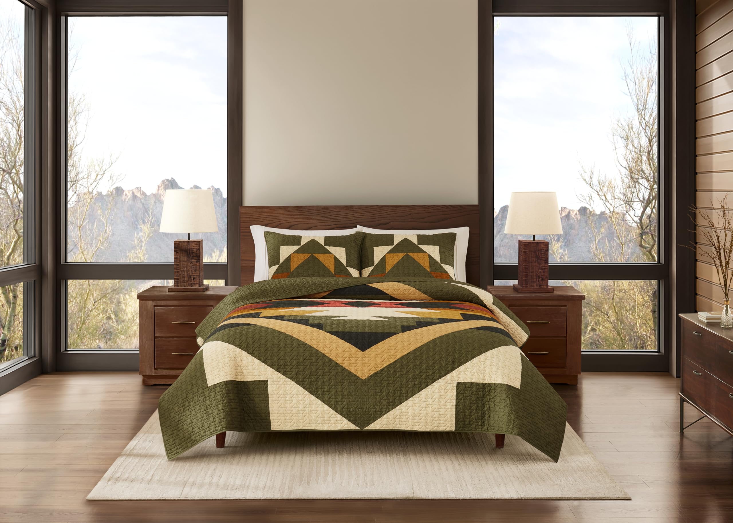 Amazon.com: Pendleton King Quilt Set – 100% Cotton 3 Piece Quilt