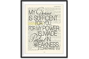 My Grace is Sufficient For You Bible Verse Wall Decor