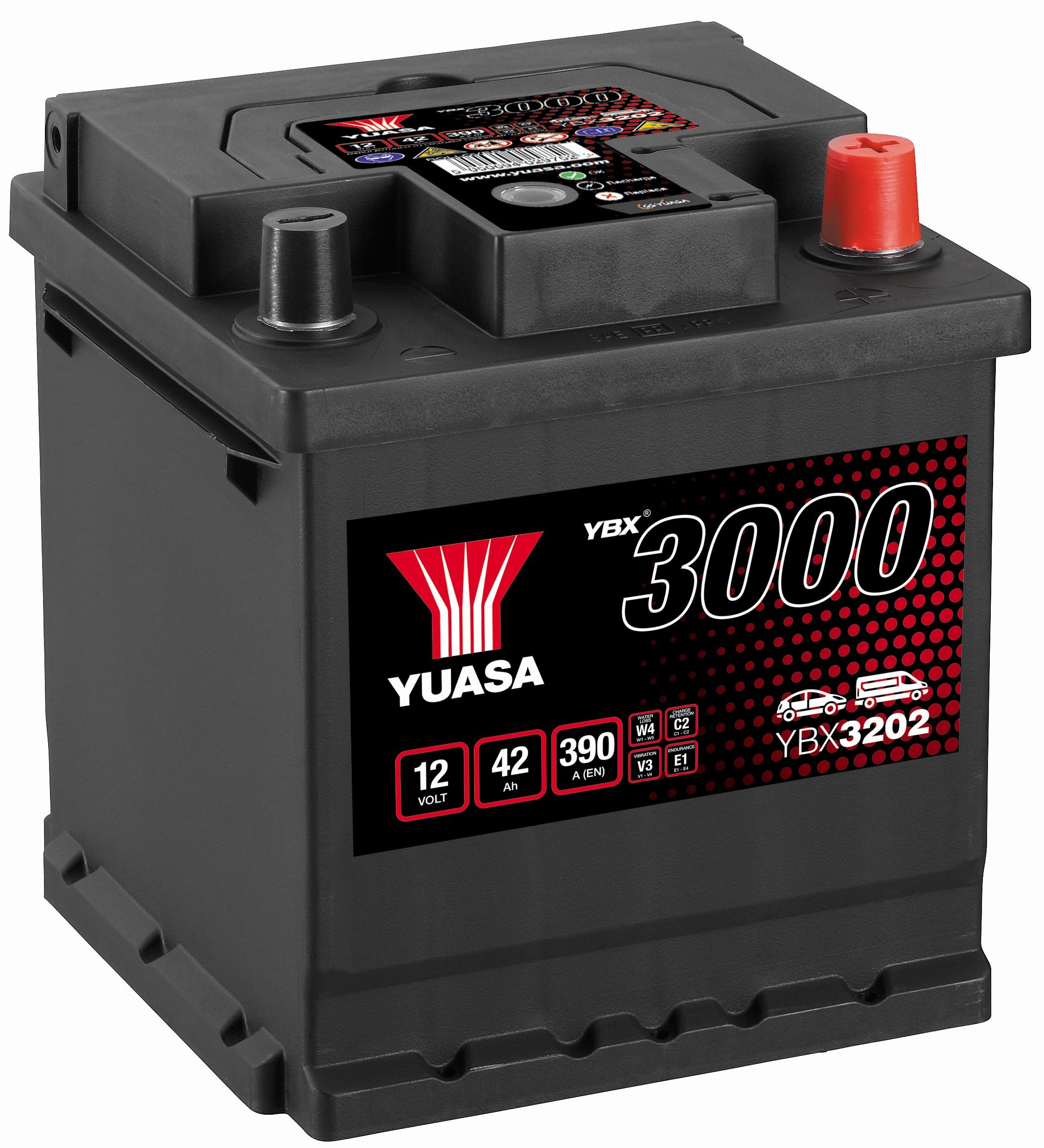 YUASA BATTERIE YUASA YBX3202 12V 42AH 390A
