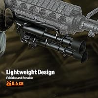 Vista 7 de MidTen Bípode para rifle de 6 a 9 pulgadas Bípode Picatinny para caza, patas ajustables plegables resistentes con adaptador Picatinny