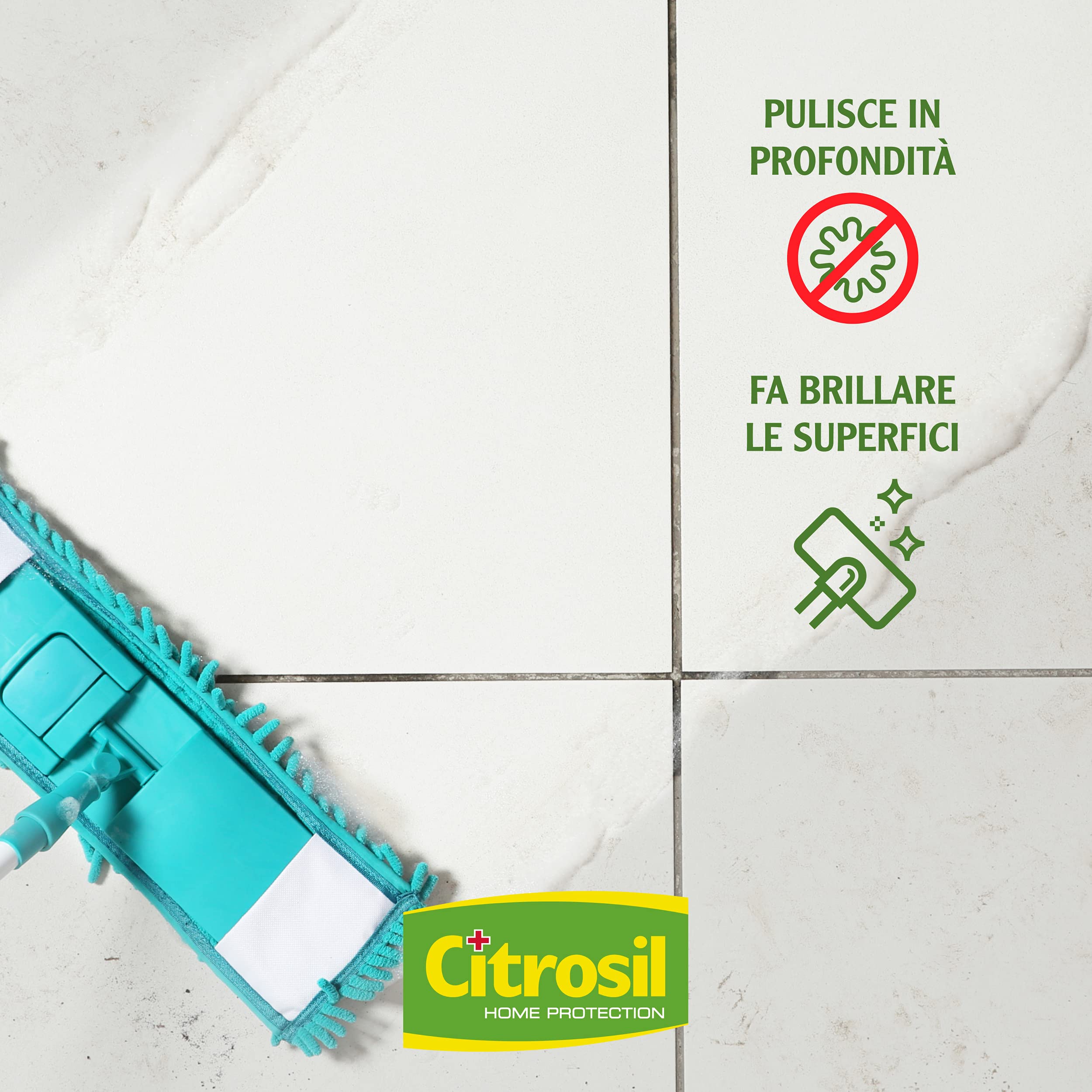 Citrosil Home Protection - Detergente Liquido Pulisci Pavimenti Disinfettante con Vere Essenze di Eucalipto, 900 ml x 12 Confezioni